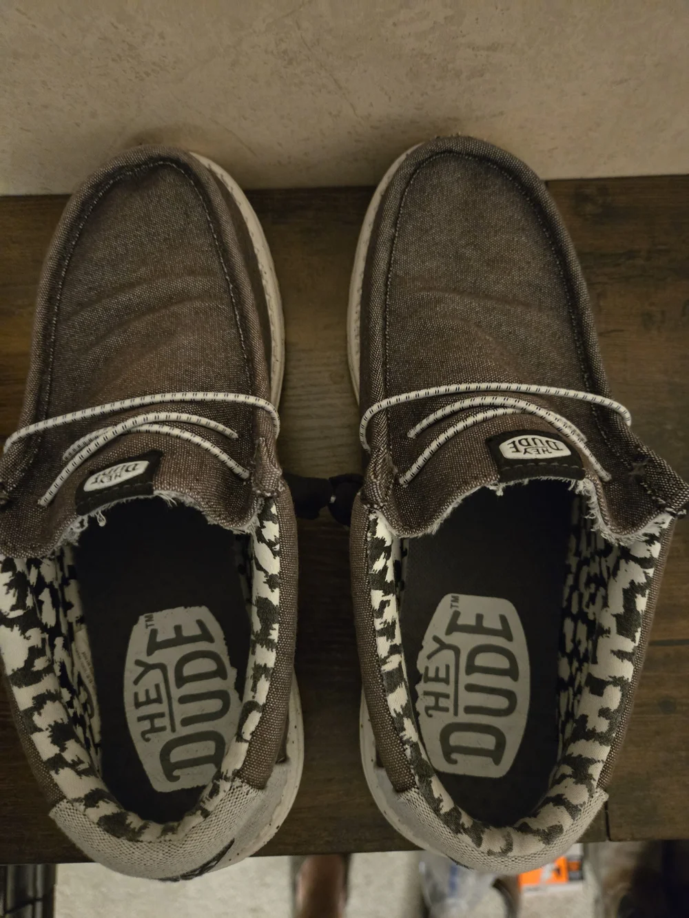 Hey Dude Men's Brown Wally Casual Slip-On Shoes